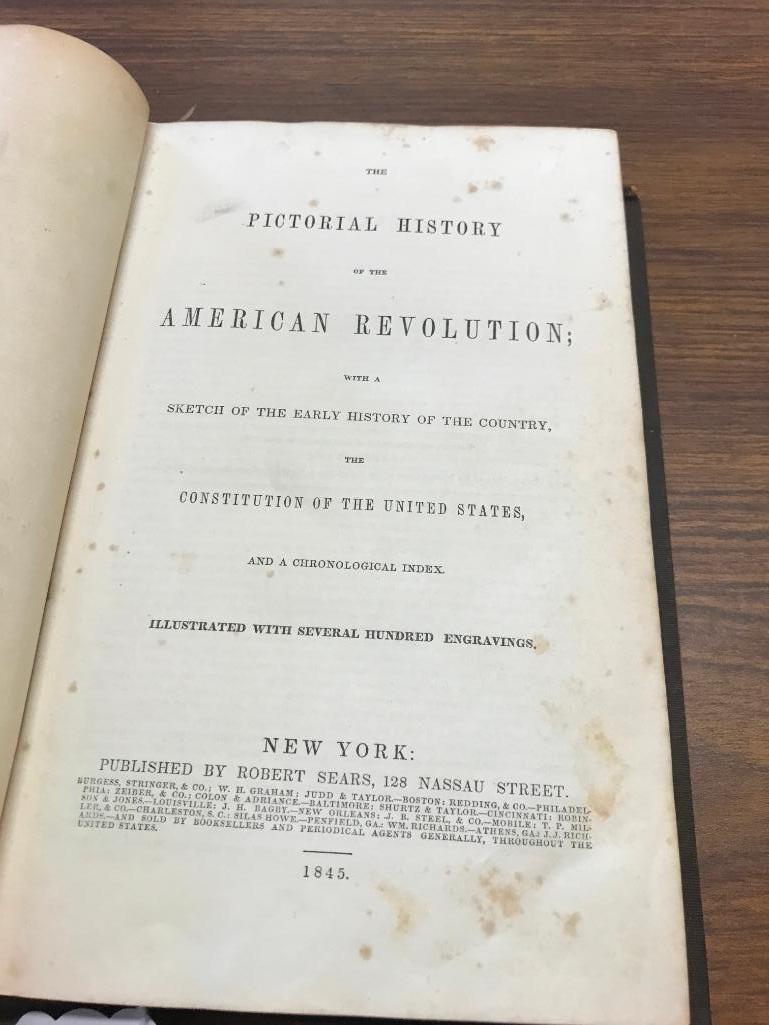 1845 Pictorial History of he American Revolution