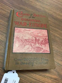 1915 Causes and Battles of the Colossal War in Europe Book