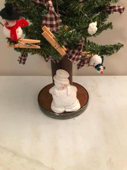 Christmas Tree W/Snowman