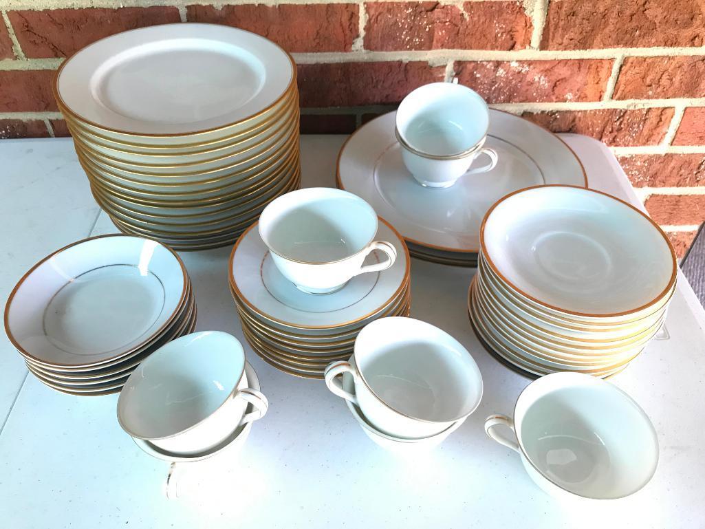 Set of Gold Overlay Limoges China