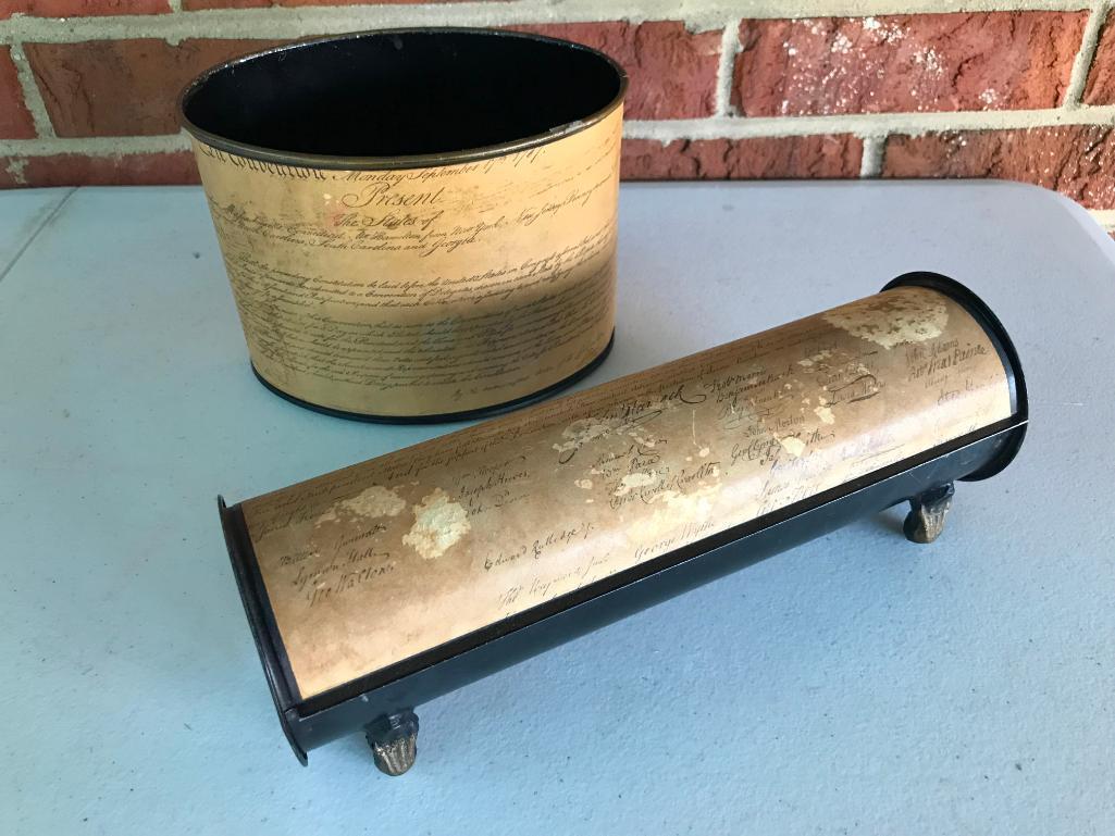 Metal Desk Items with Constitution Accents