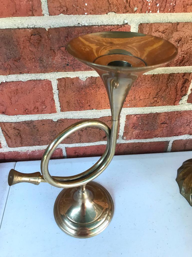 Brass Candle Sticks and Decorative Items