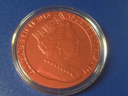 2016, 175th Anniversary Of Penny, Red Stamp, Cupro Nickel