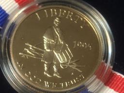1995 S, US Civil War Commemorative Proof, Half Dollar