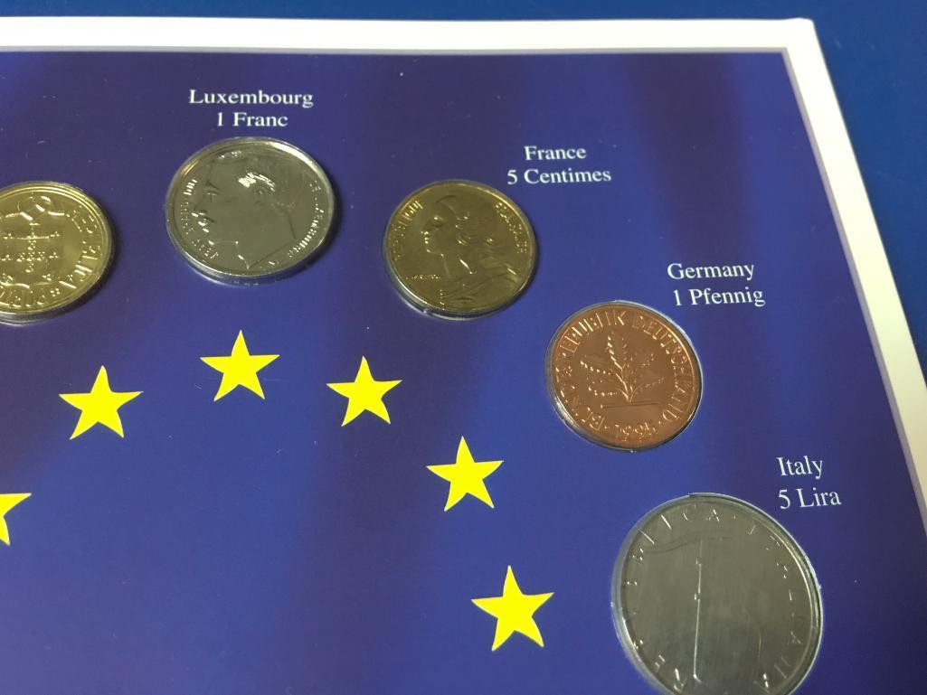 Euro-Zone Countries Collection of Last National Coin Set