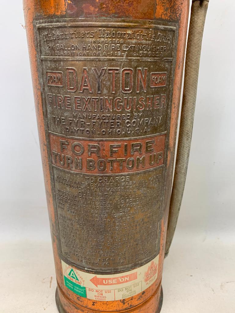 Vintage "Dayton" Copper & Brass Fire Extinguisher