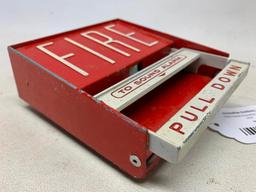 Vintage Aluminum Fire-Lite Manual Pull Box