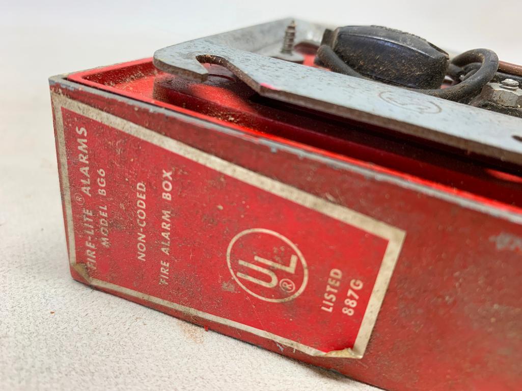 Vintage Aluminum Fire-Lite Manual Pull Box
