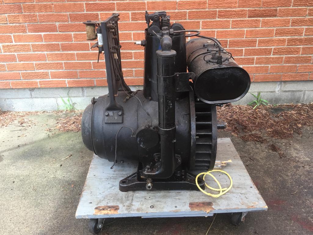 Antique Generator On Cart-Electric Motor