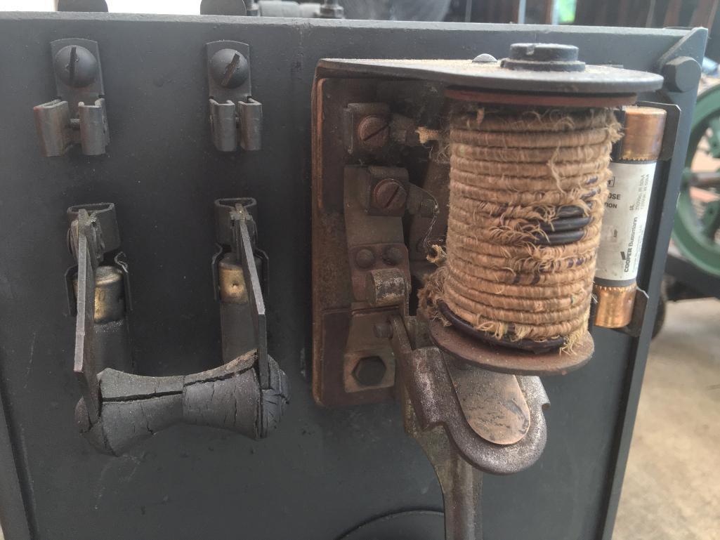 Antique Generator On Cart-Electric Motor