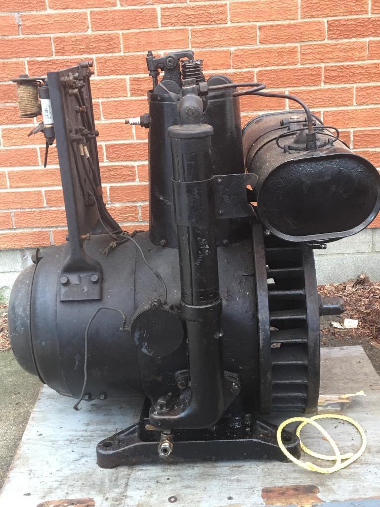 Antique Generator On Cart-Electric Motor