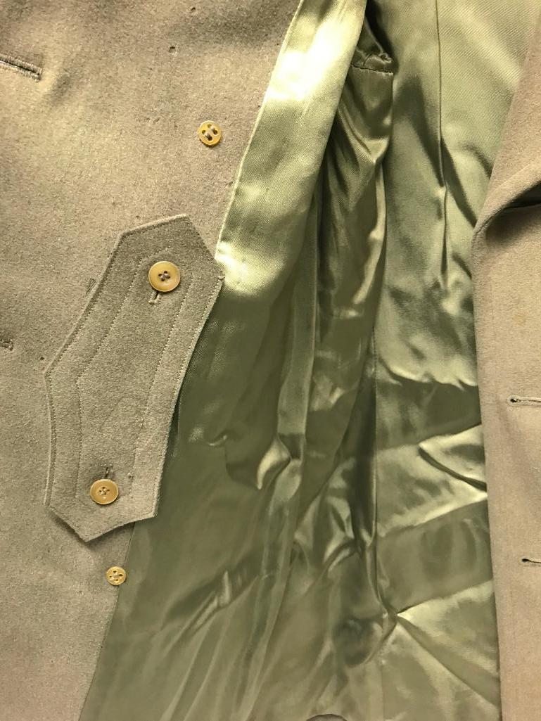 WW II Army Officers Wool Overcoat