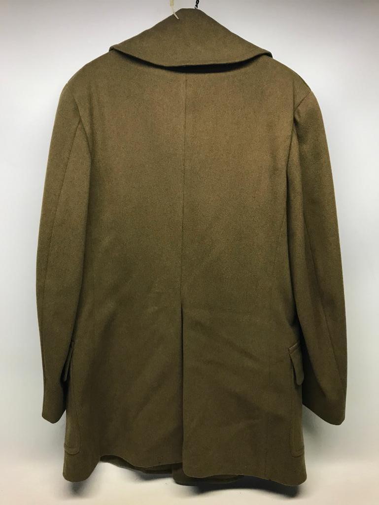 WW II Army Officers Wool Overcoat