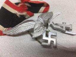 WW II German Nazi Pin W/Ribbon