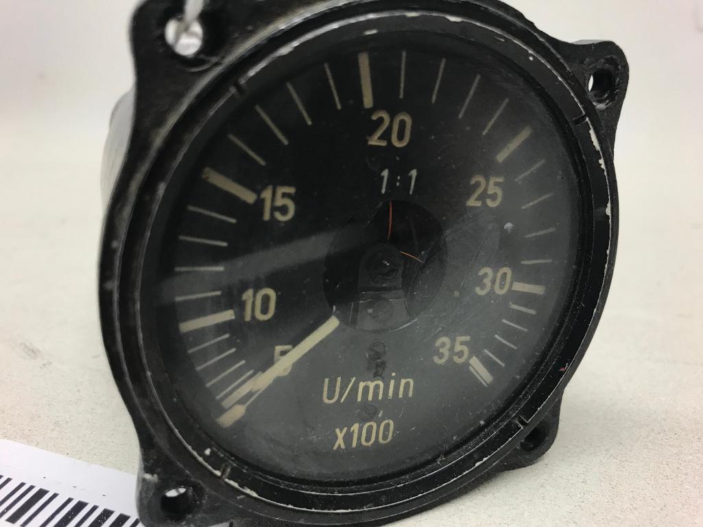 German Luftwaffe WW II Airplane Instrument Tachometer