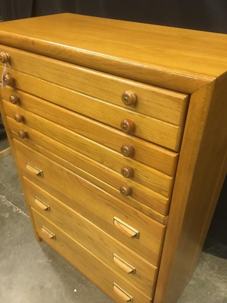 Bassett, Oak Finish, Chest of Drawers