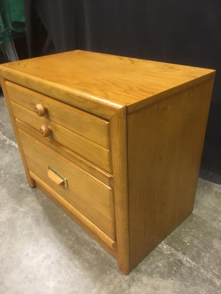 Bassett, Oak Finish Nightstand