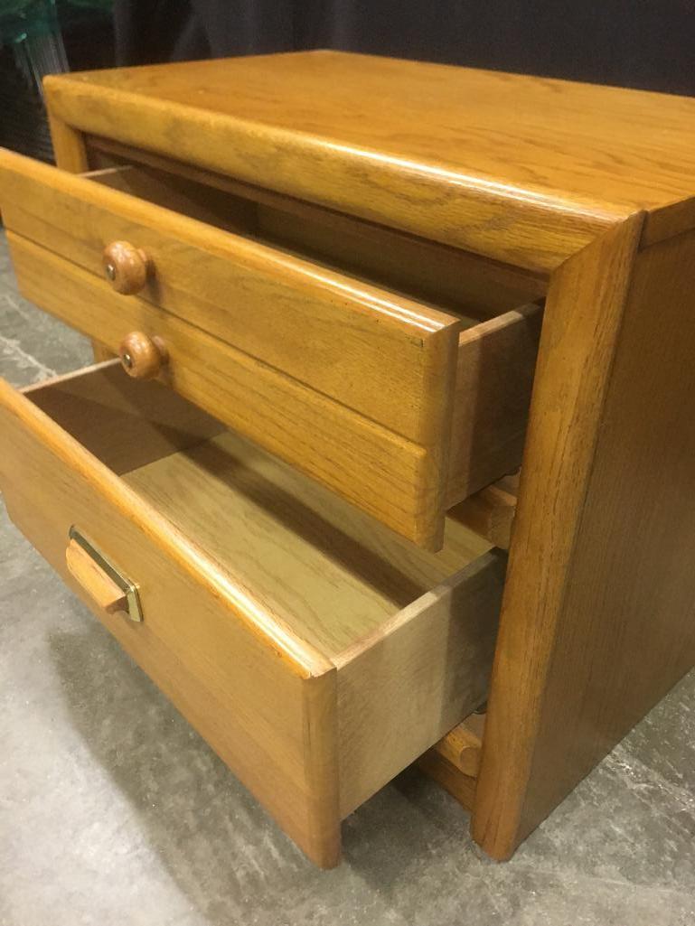 Bassett, Oak Finish Nightstand