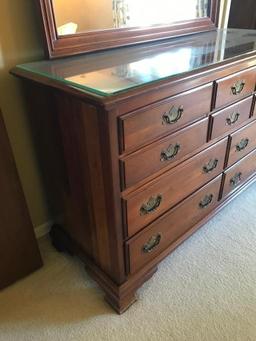 Kling Furniture Cherry Dresser W/Mirror