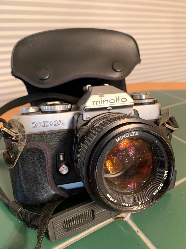 Minolta XD11 35mm Camera W/Case