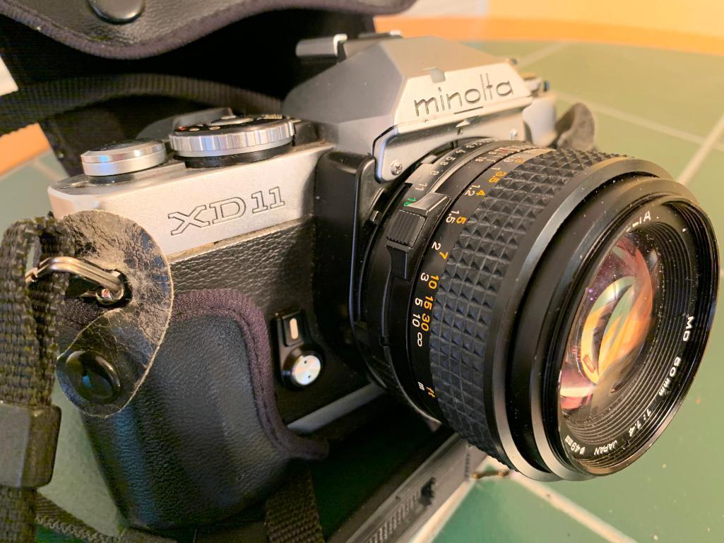 Minolta XD11 35mm Camera W/Case