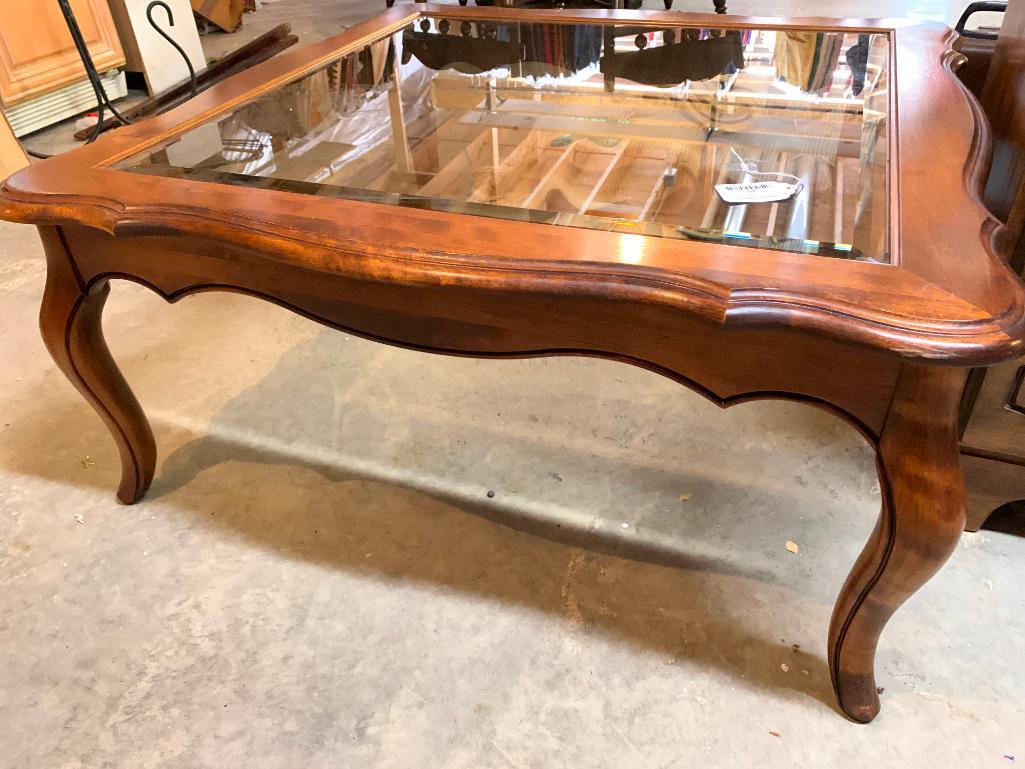 Glass Top Square Coffee Table