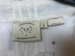 Anthropologie Embroidered Shirt