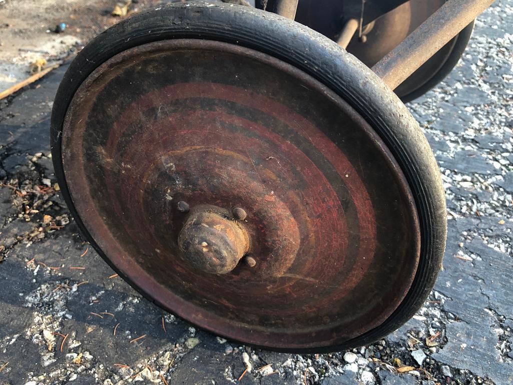 Antique Child's Wagon W/Hand Brake-Very Unusual