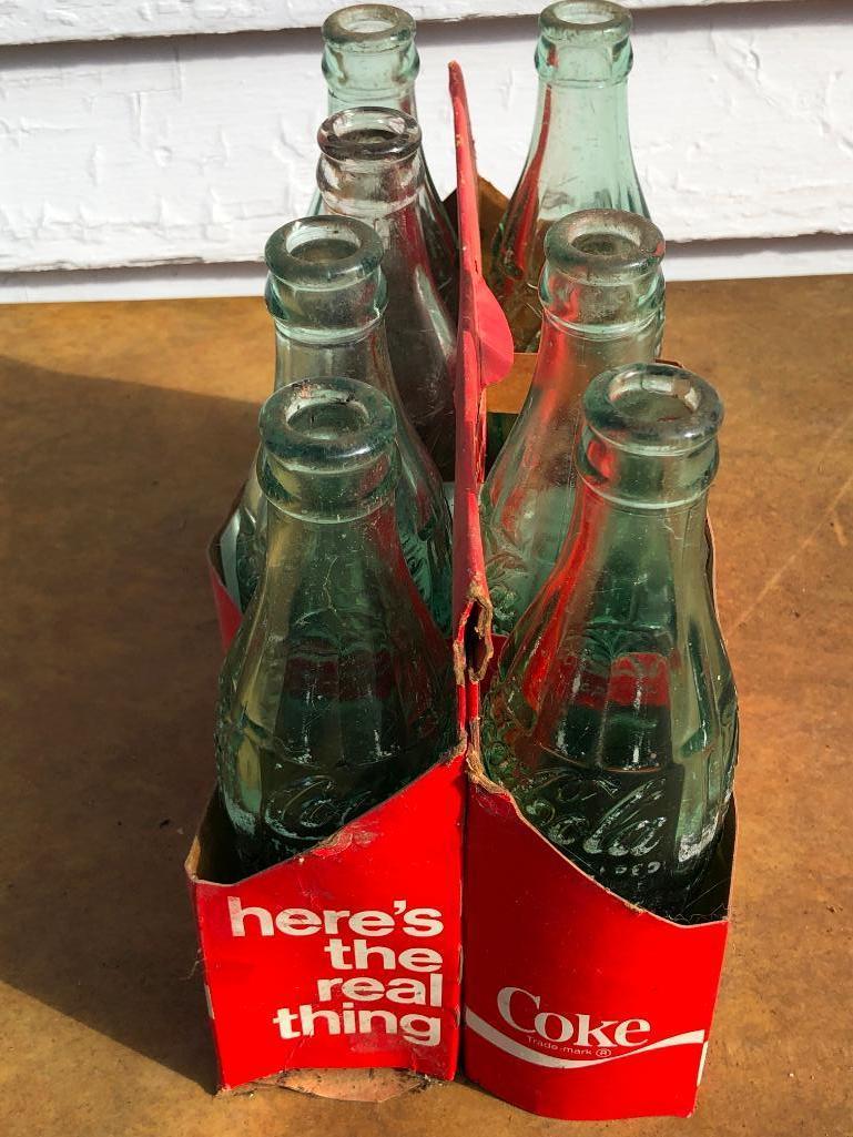 Coca-Cola Paper Carton W/(7) Bottles