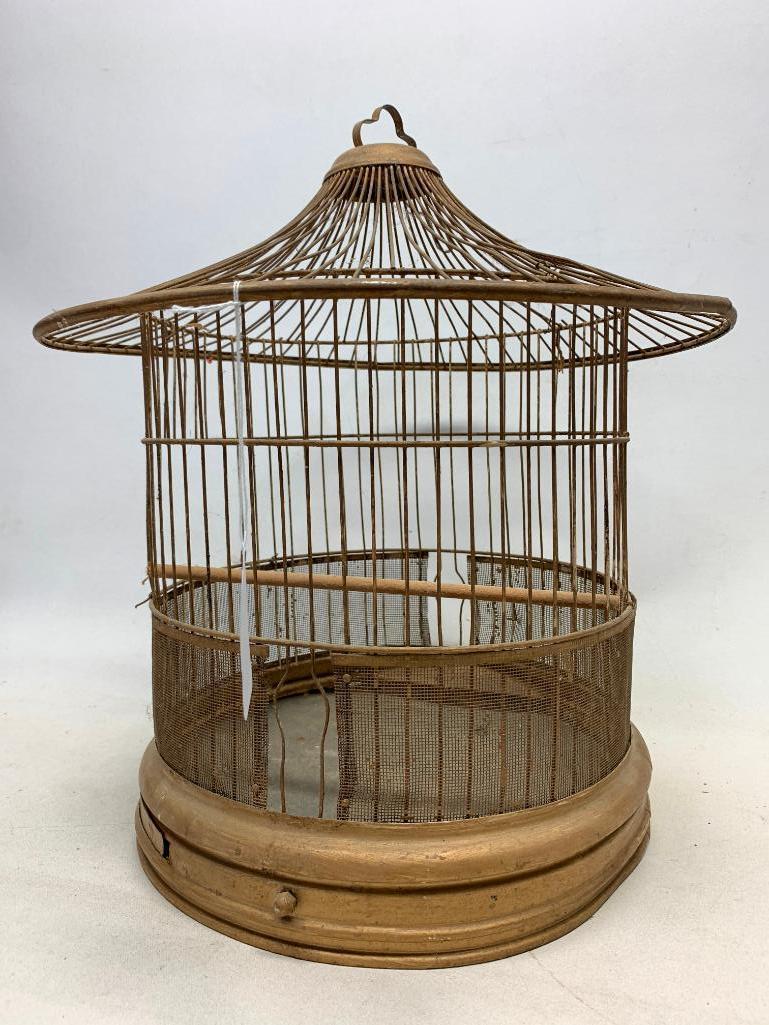 Vintage Iron Bird Cage