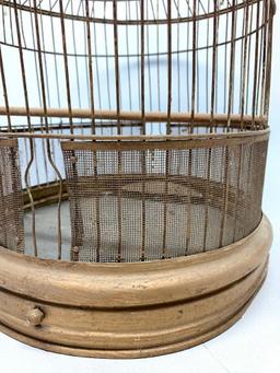 Vintage Iron Bird Cage