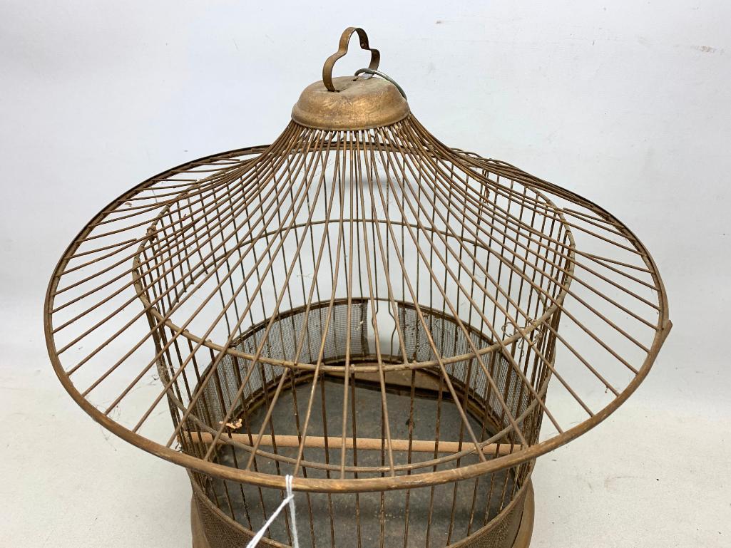 Vintage Iron Bird Cage