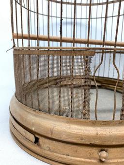 Vintage Iron Bird Cage