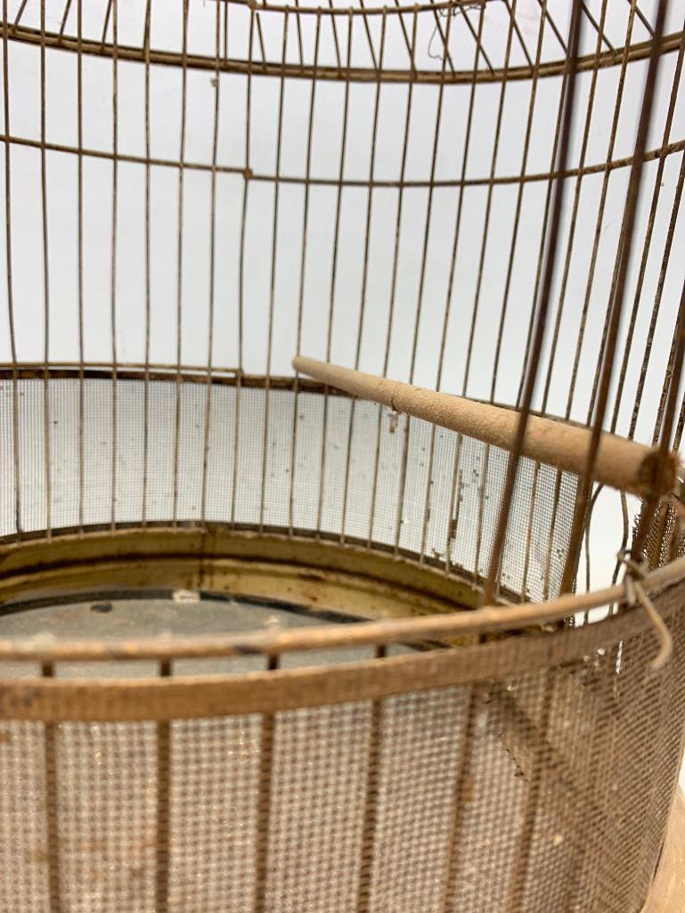 Vintage Iron Bird Cage