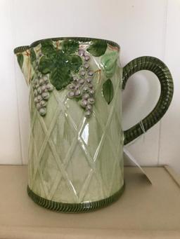 J. Willfred Hand Painted Pitcher