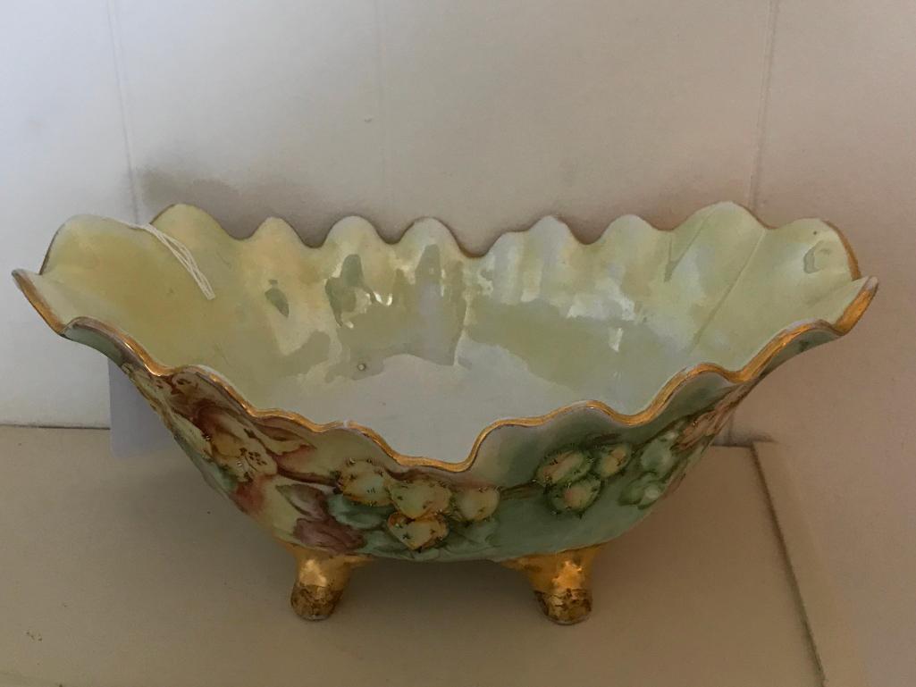 Vintage "Germany" Hand Painted Fruit Bowl-