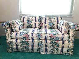 Floral Couch W/Arm Covers