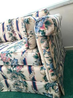 Floral Couch W/Arm Covers