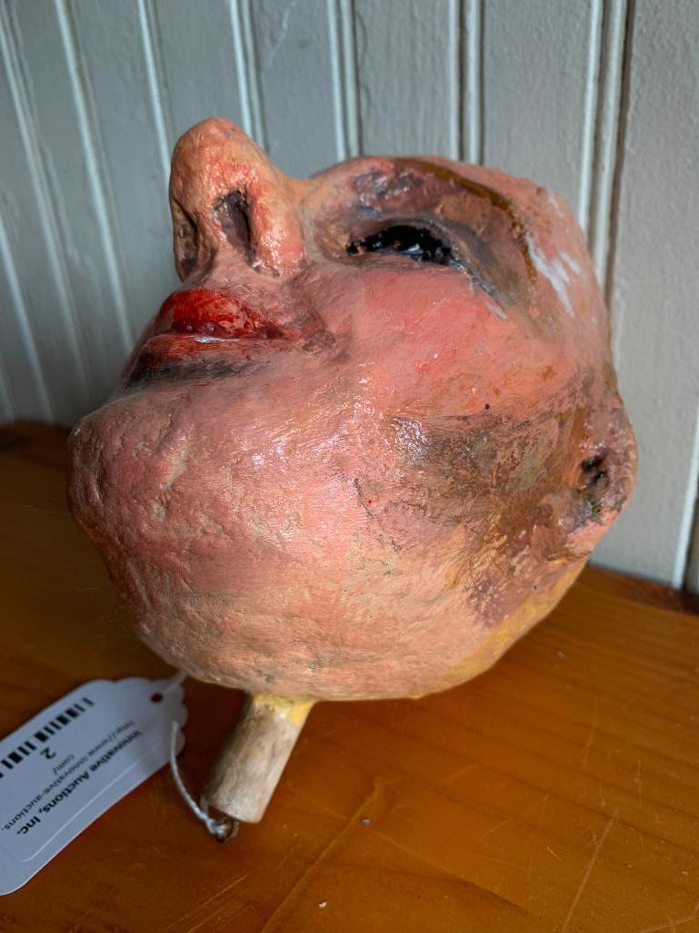 Paper Mache' Head Made By Jacqui Theobold