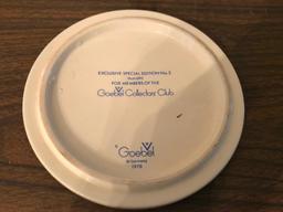 "Goebel Collectors Club Member " Plaque