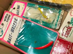 Group Of Fishing Lures & Related Items