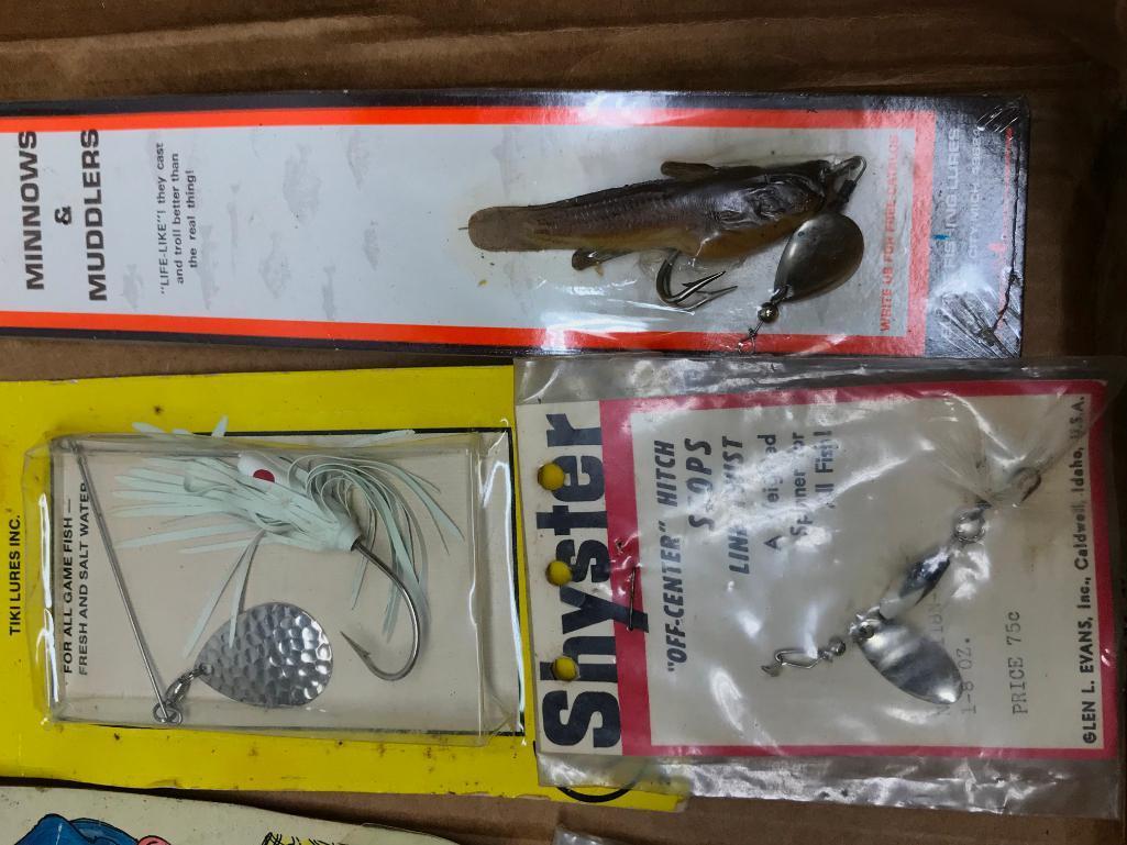 Group Of Fishing Lures & Related Items