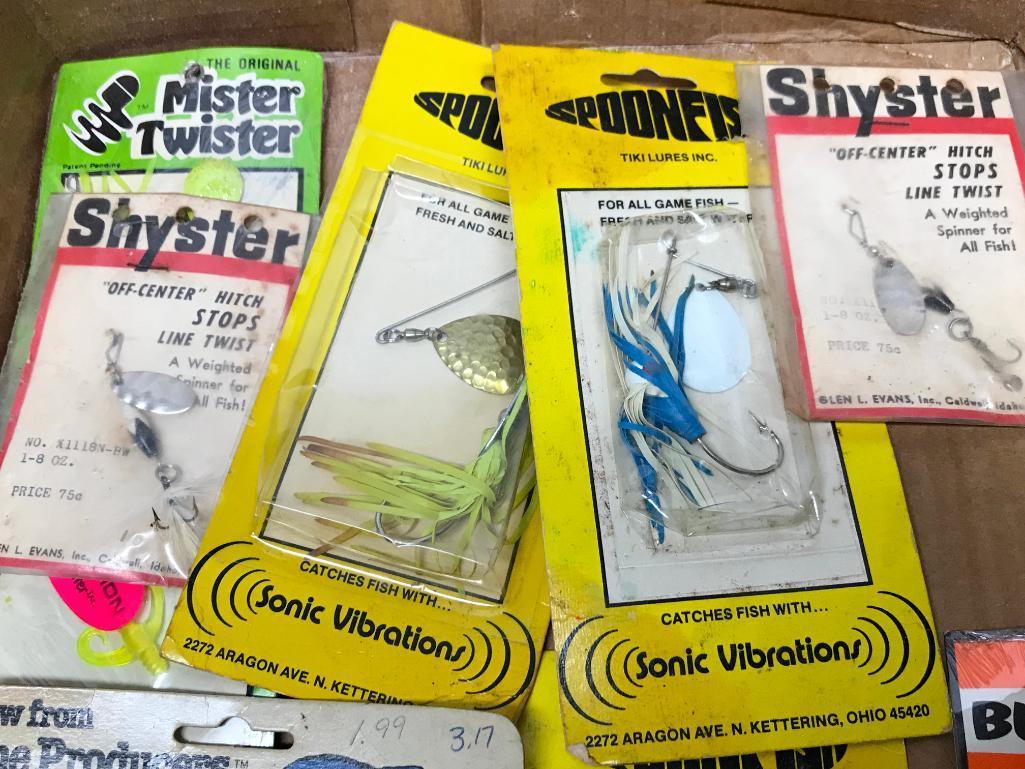 Group Of Fishing Lures & Related Items