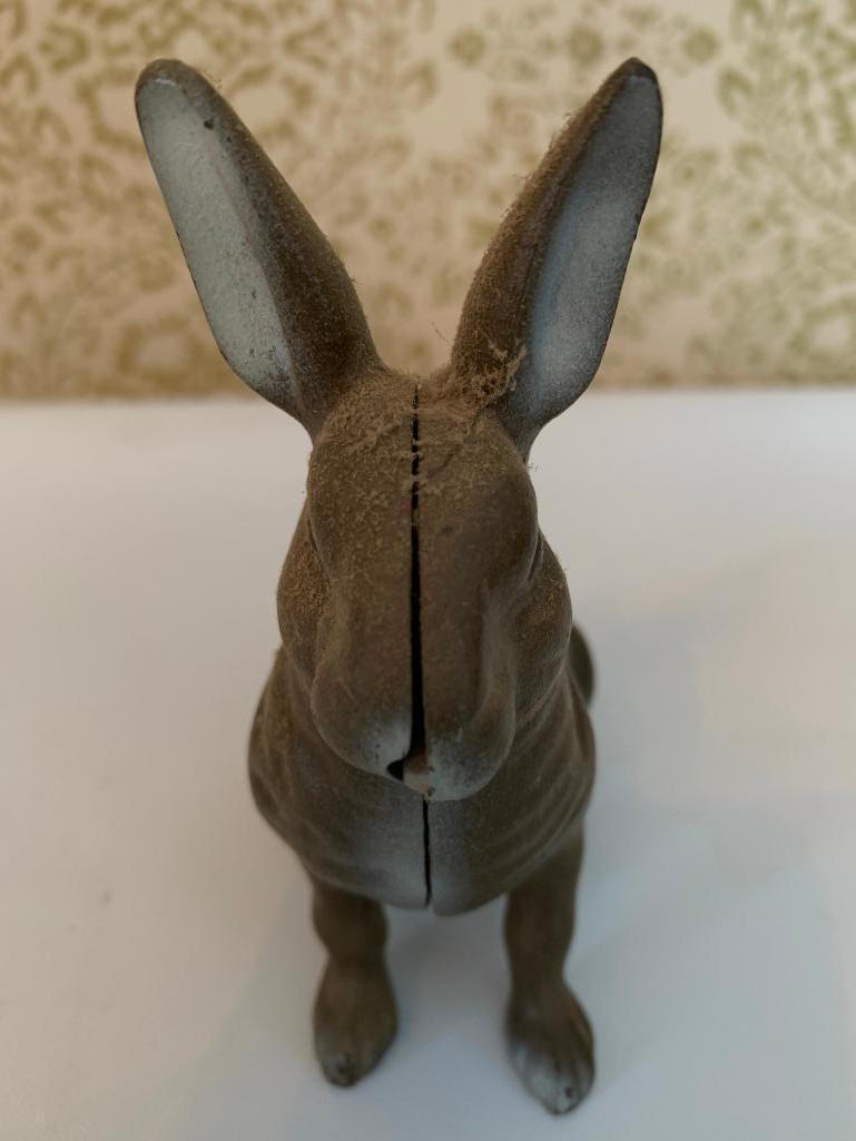 Cast Iron Rabbit Bank