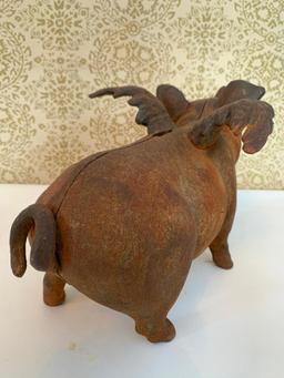 Cast Iron Flying Pig