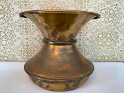 Vintage Brass Spittoon Made In Dayton, Ohio