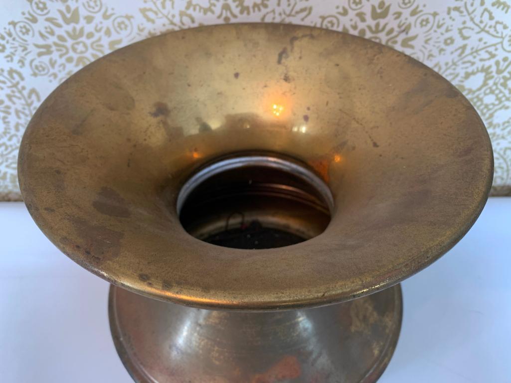 Vintage Brass Spittoon Made In Dayton, Ohio