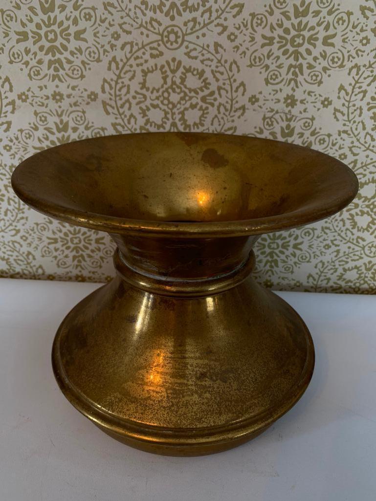 Vintage Brass Spittoon Made In Dayton, Ohio