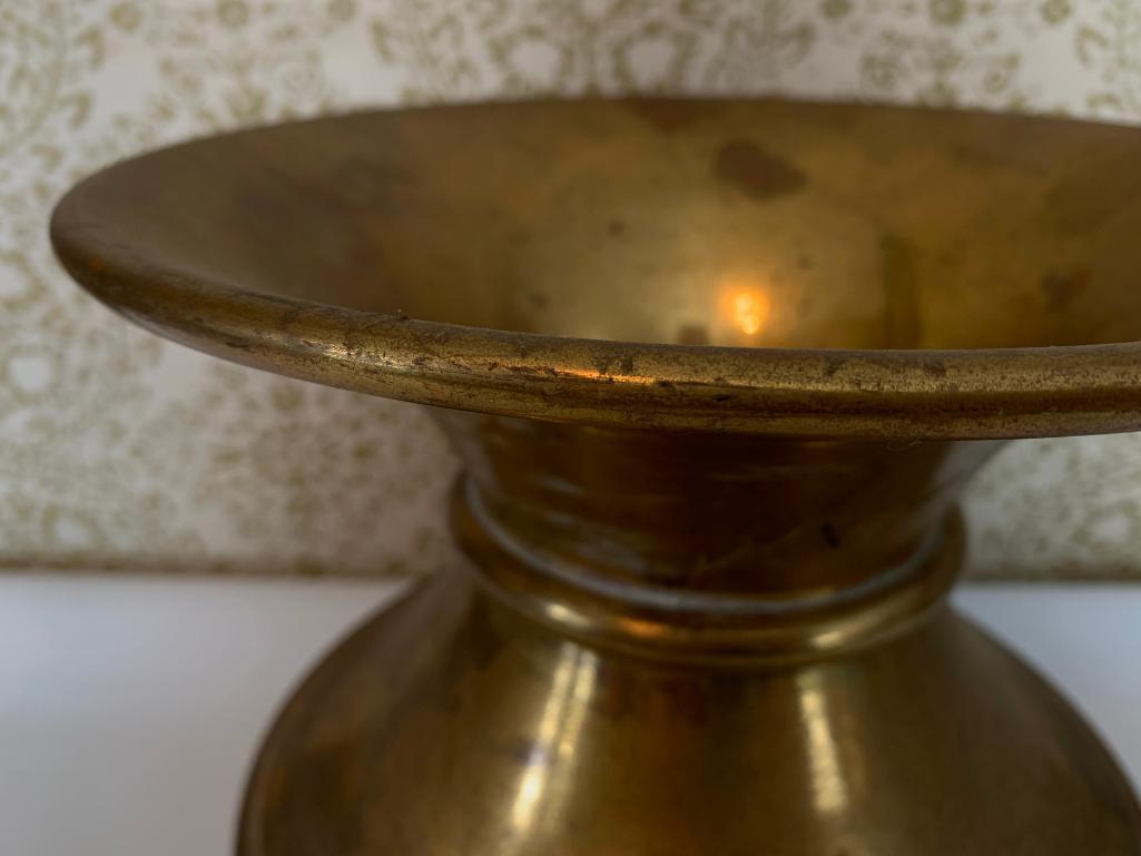 Vintage Brass Spittoon Made In Dayton, Ohio