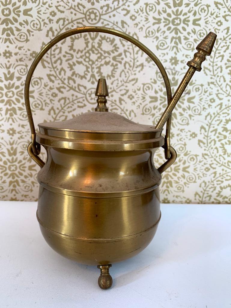 Brass Fire Starter Pot